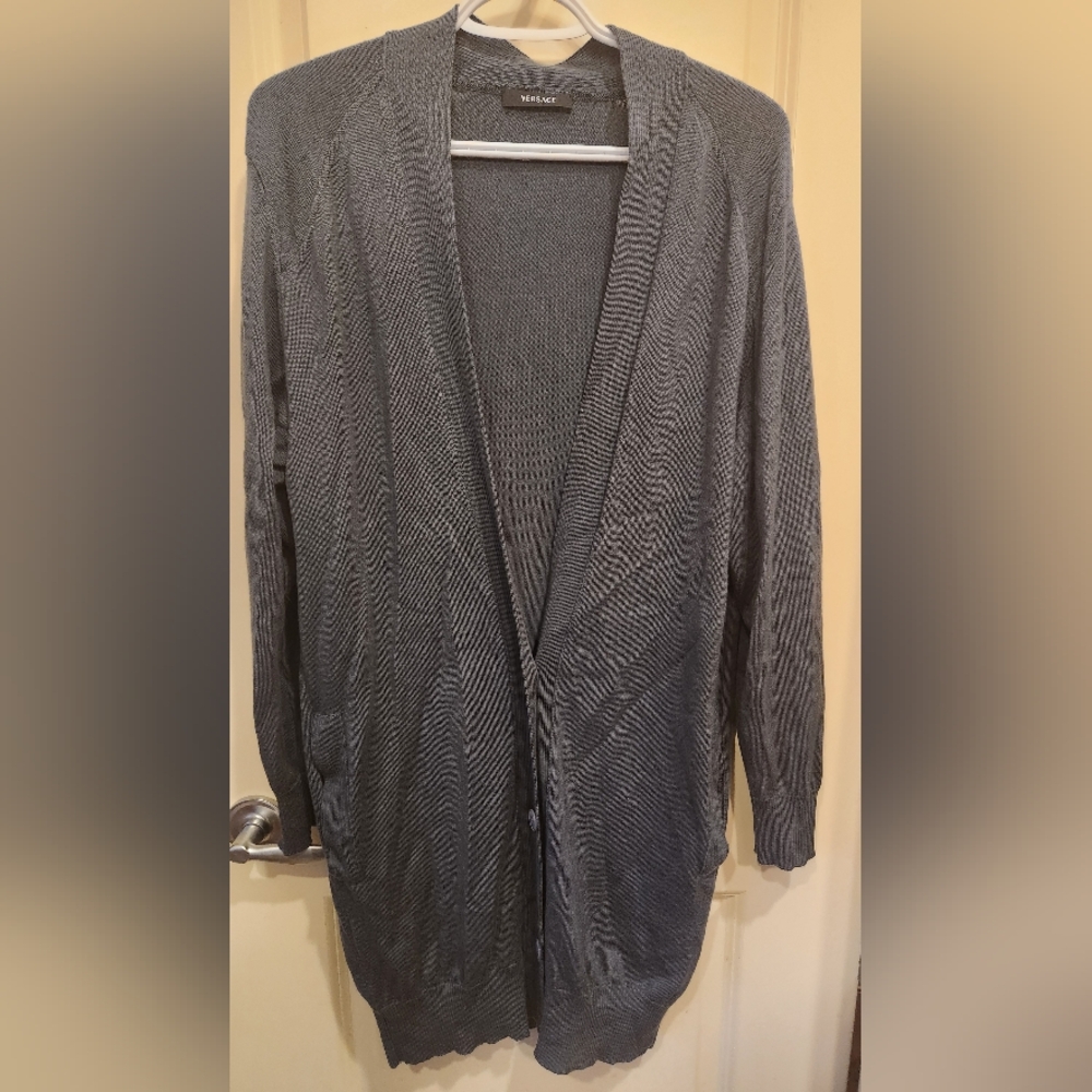 Womens Versace Long Cardigan